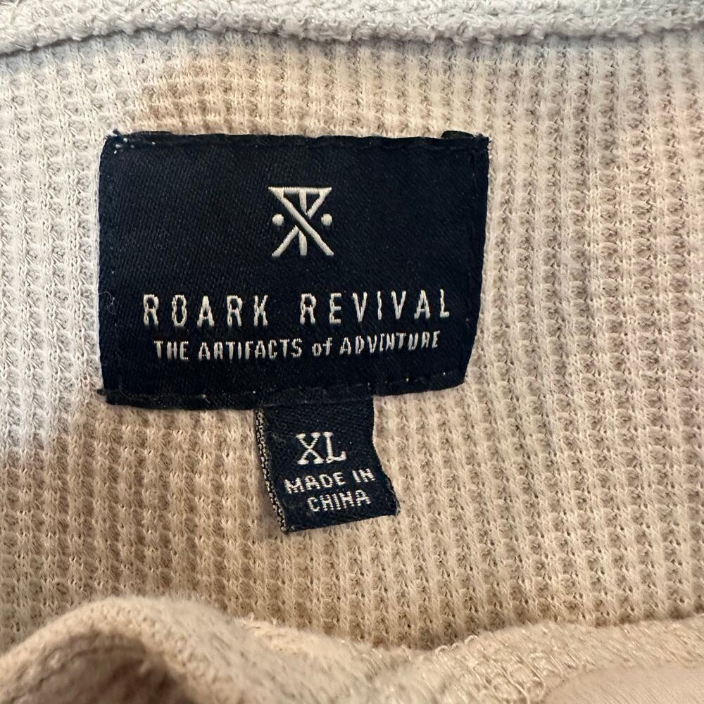 Roark Revival The Tomac Thermal Shirt in Beige Cream sz XL - Picture 5 of 5
